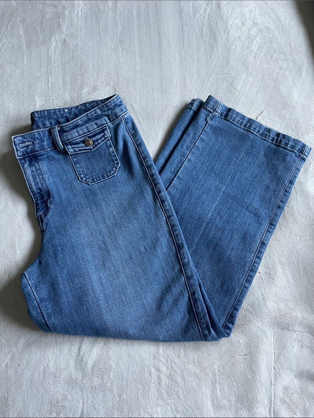 Talbots Classic Jean Trouser Women’s 14P Petite Medium Wash Denim Jeans